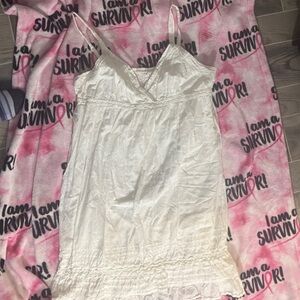 Faded Glory White Backless Dress